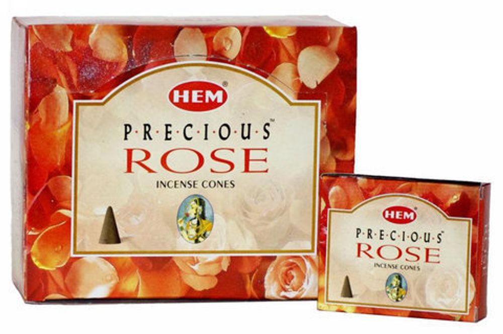HEM Precious Rose Благовоние-конус Драгоценная Роза, 10 шт