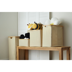 Корзина для белья 40x33x43см Smart Solutions Neat Mid молочная