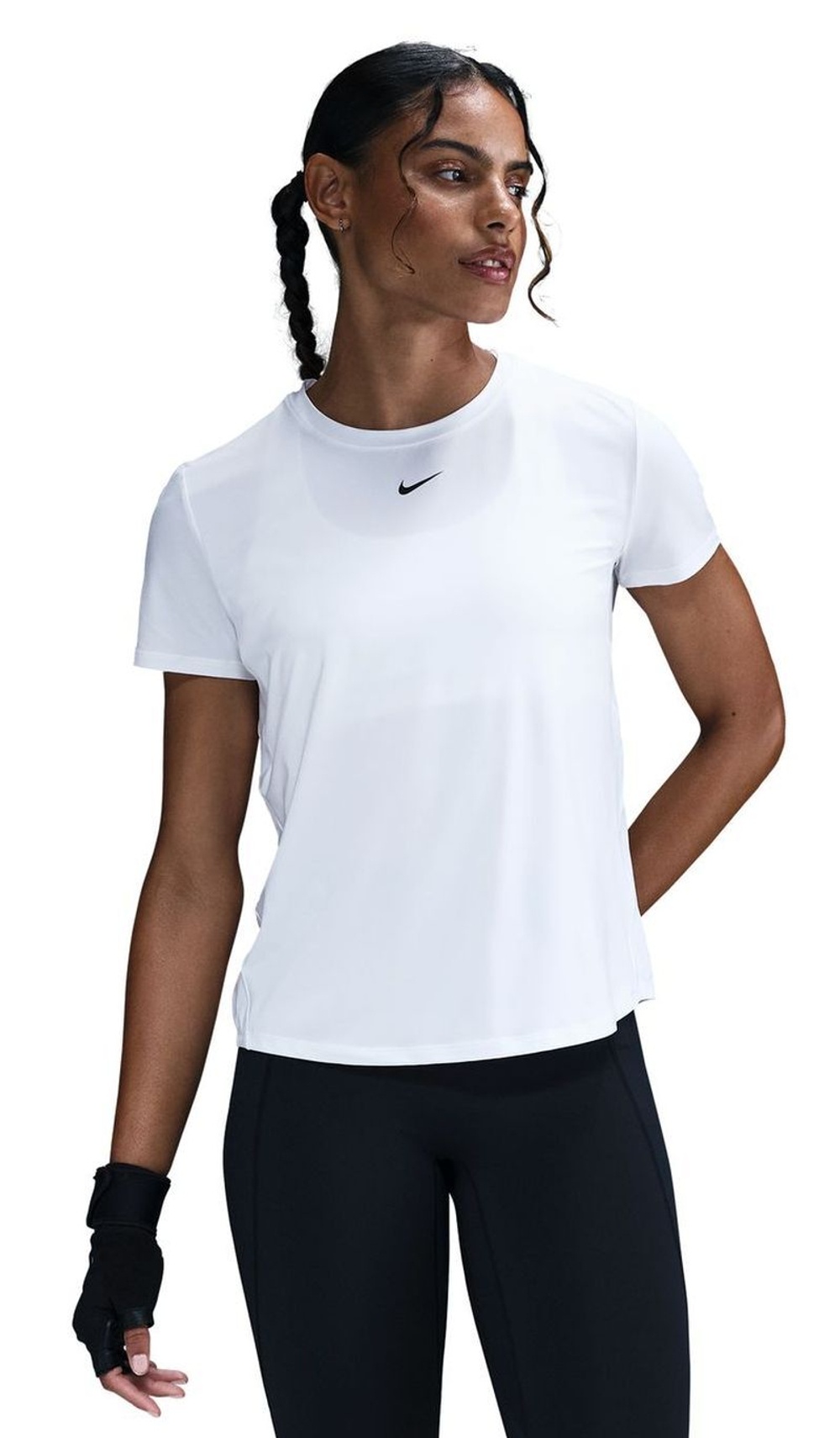 Женская теннисная футболка Nike One Classic Dri-Fit - white/black