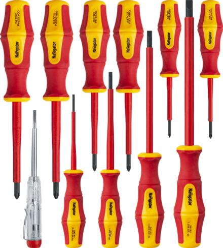 Отвёртка Navigator 95 265 NHT-Оtd03-H11 (диэлектрическая, набор 11 шт)