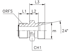 Адаптер AS DL10 ORFS 11/16 - 16x1.5
