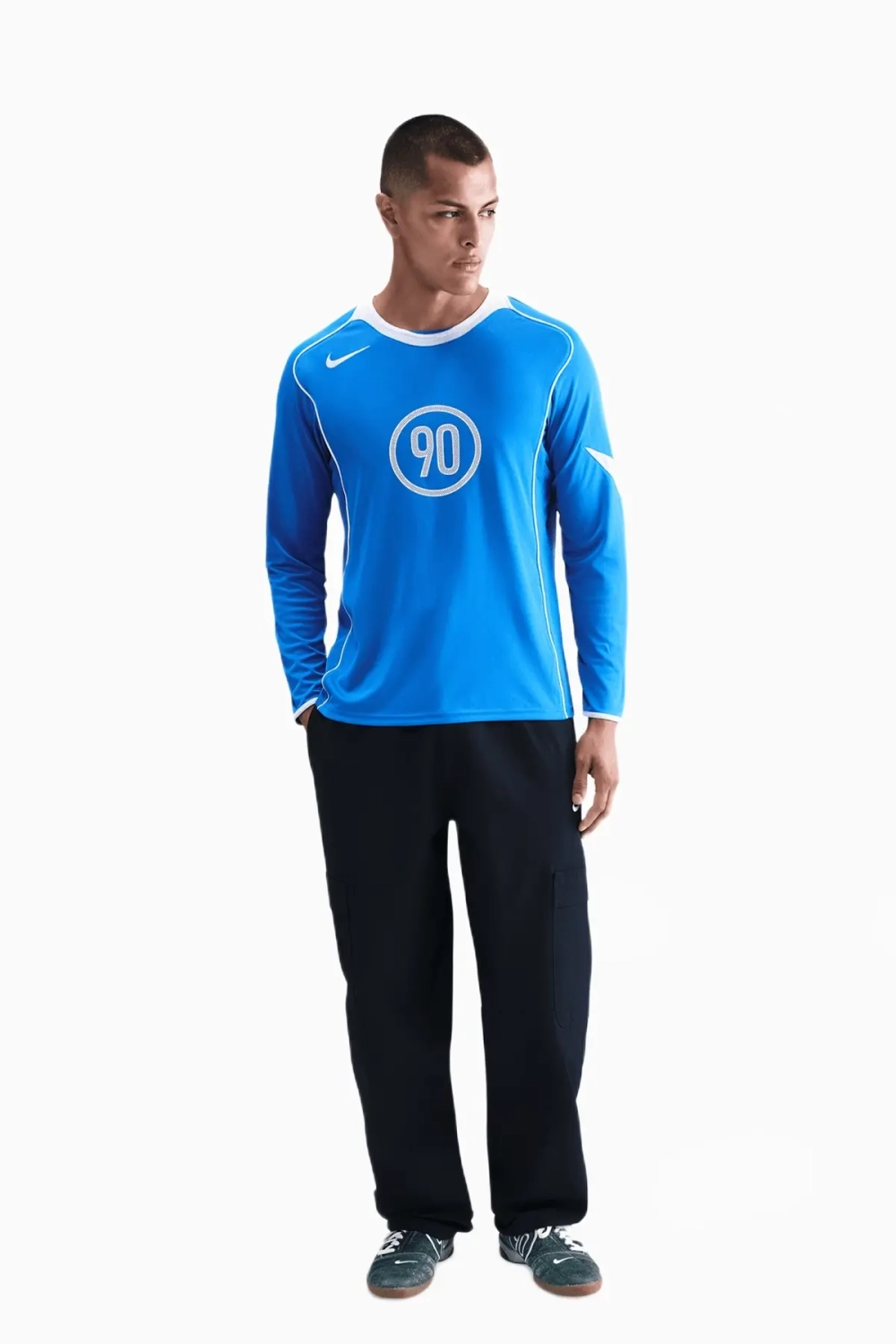 Футболка с длинными рукавами Nike Total 90 - синий