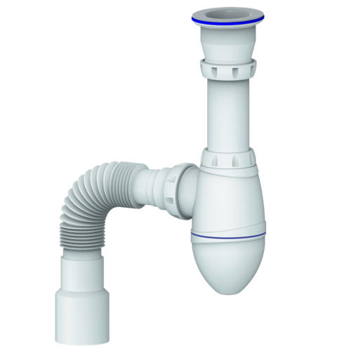 Сифон 1 1/2*40 А220P с гофрой 40*40*50  UNICORN