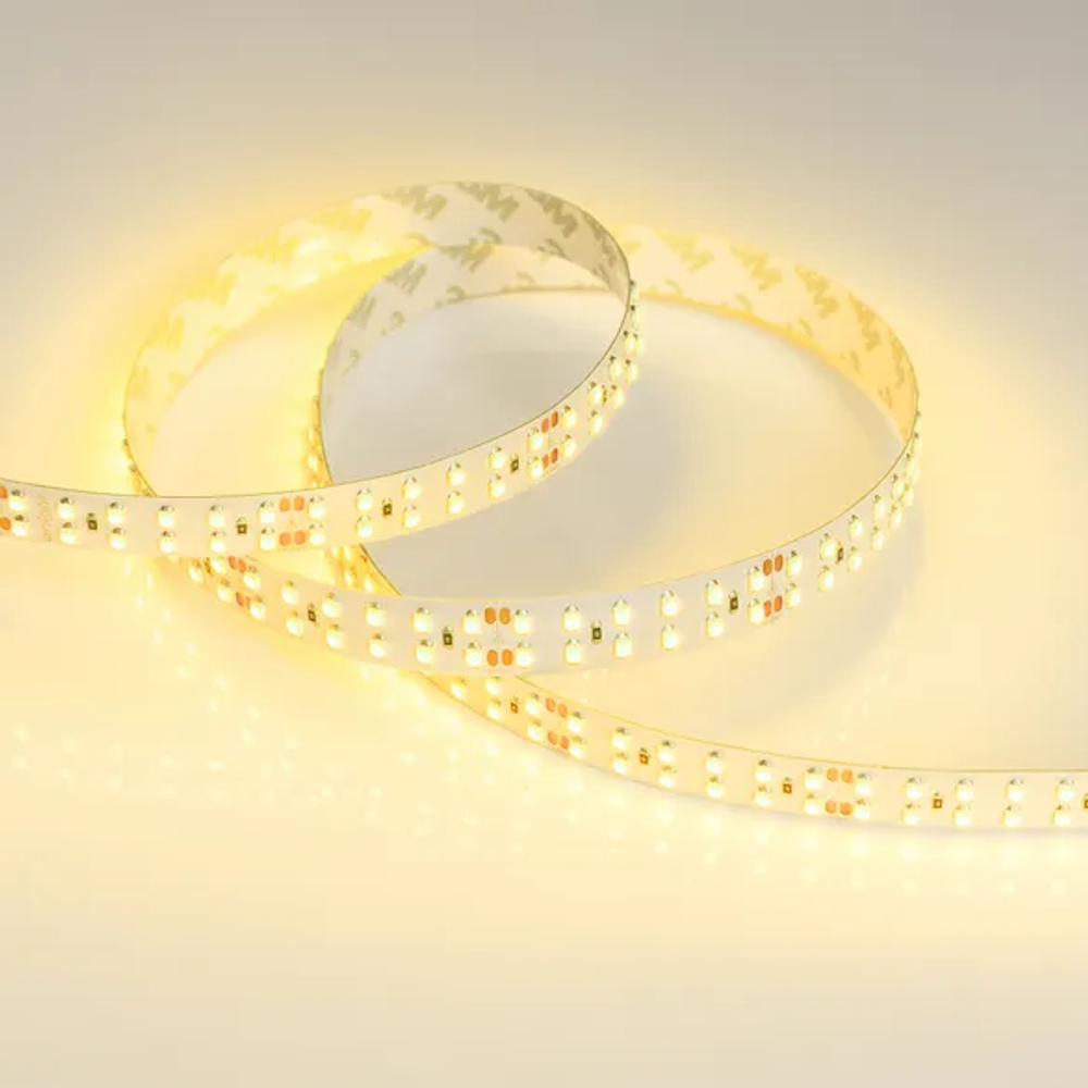 Светодиодная лента RT 2-5000 24V Yellow 2x2 (3528, 1200 LED, LUX) (Arlight, 19.2 Вт/м, IP20) 008774