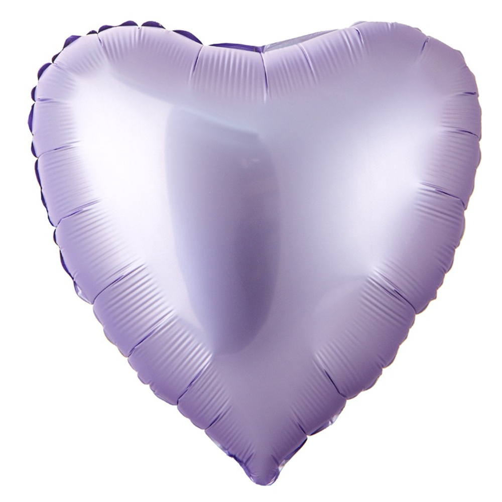 Шар фольгированный Сердце 46 см (Сиреневый)