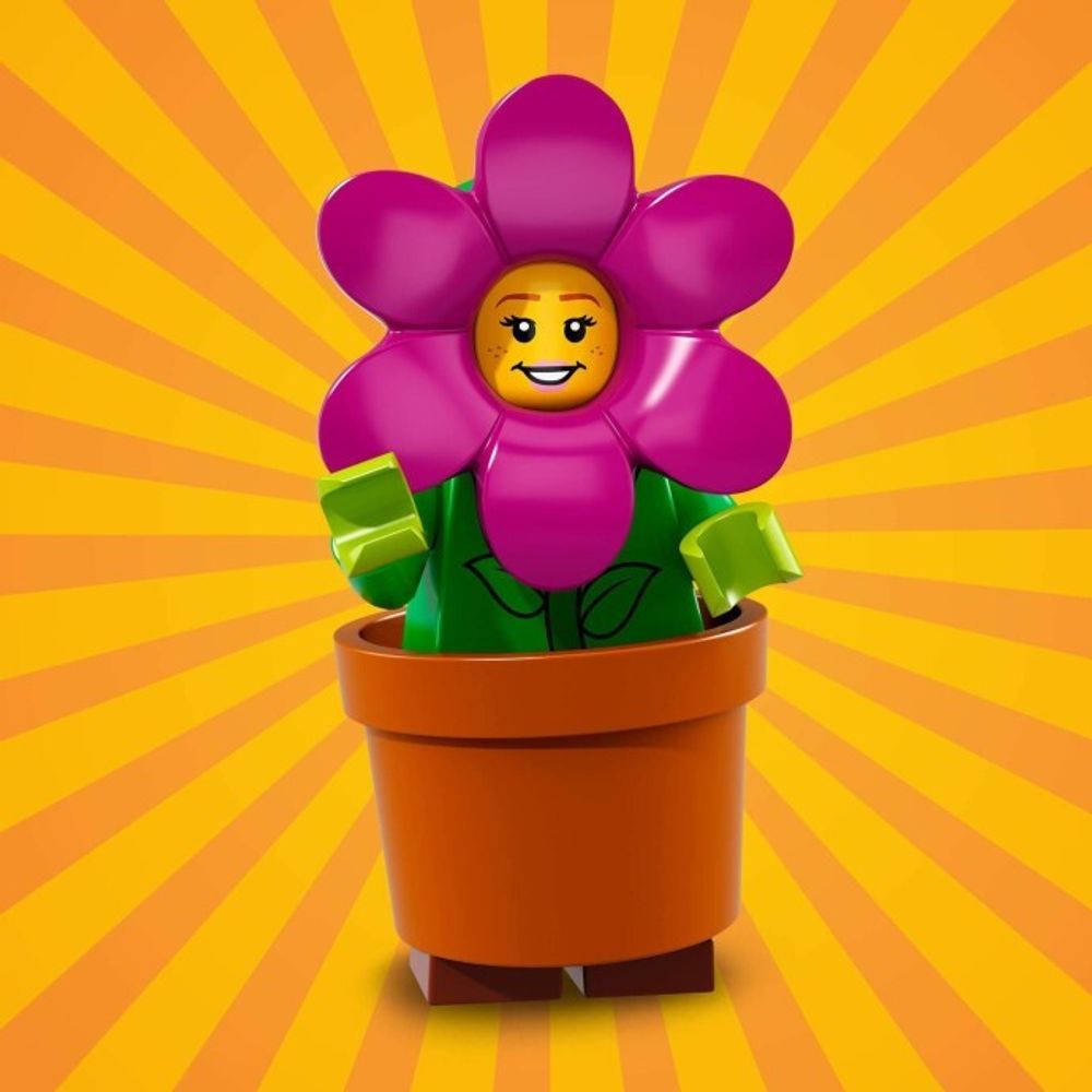 Минифигурка LEGO     71021 - 14 Девушка в цветочном горшке