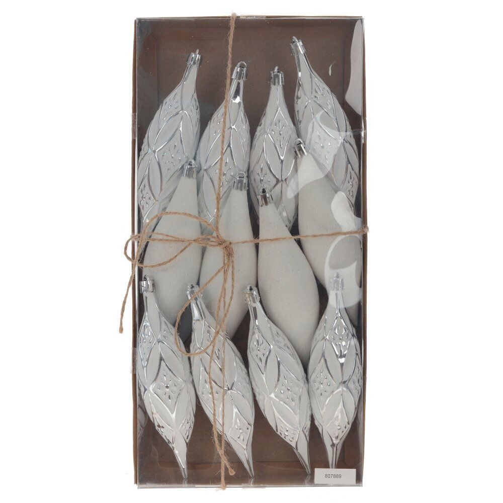 GAEM Набор из 12шт Украшение новогоднее "Капля", L4 W4 H15 см