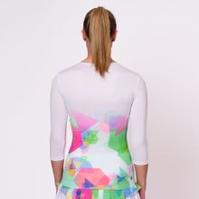 Футболка женская с длинным рукавом Kaleido и V-образным вырезом