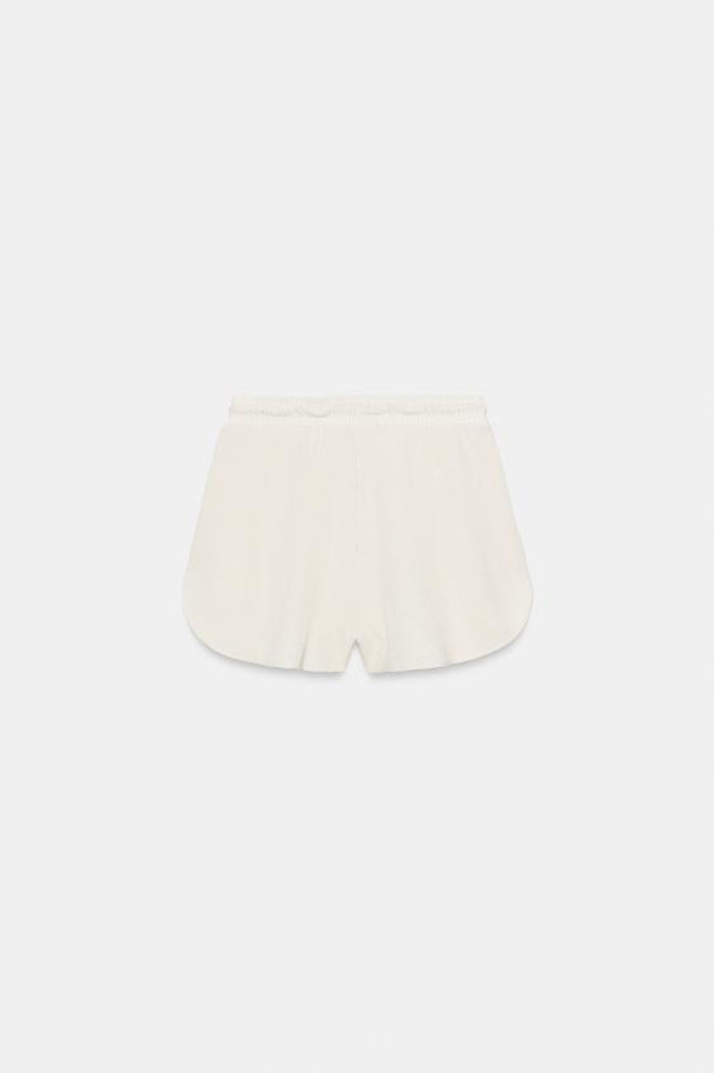 ZARA ТЕКСТУРНЫЕ ШОРТЫ, ЭКРЮ