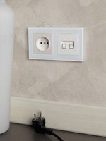 BRITE Рамка 2 -местная РУ-2-2-БрБ стекло белый IEK