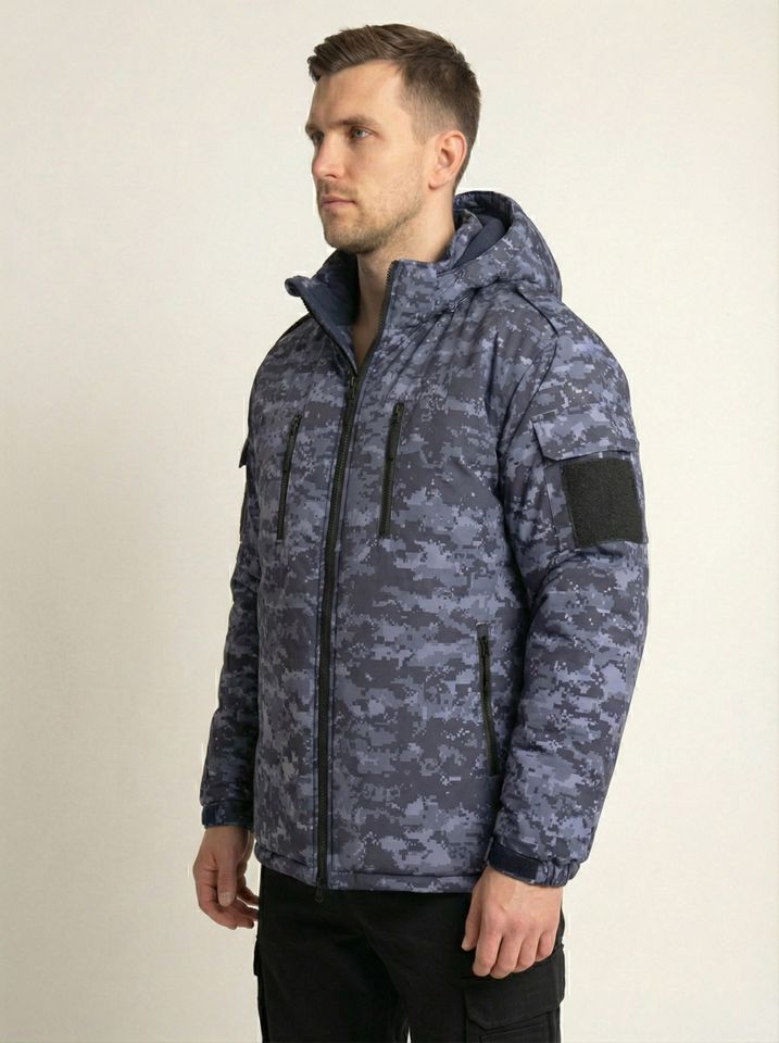 Бушлат Росгвардия зимний синяя точка (фольга/мембрана/холофайбер)