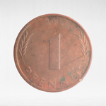 Germany, 1 Pfennig, 1975, (Karlsruhe Mint - "G"), VF
