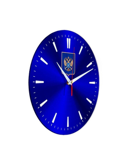 Настенные часы "герб Росрыболовства 02 40" Декор для дома, подарок