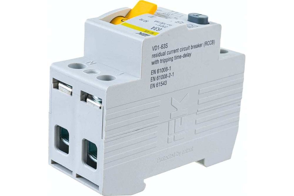 Выключатель дифференциальный (УЗО) ВД1-63S 2Р 63А 100мА IEK