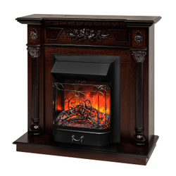 Электрокамин RealFlame Dacota AO античный дуб с очагом Majestic Lux Black