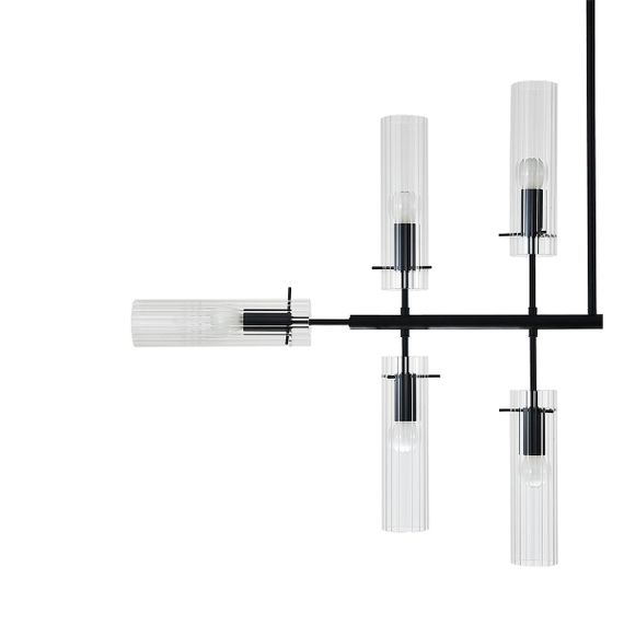 Подвесная люстра Indigo Saetta 11053/12R Black V000566