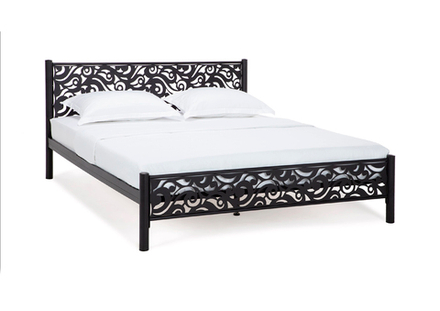 Кровать Форвард Парма 160*200, черный шагрень