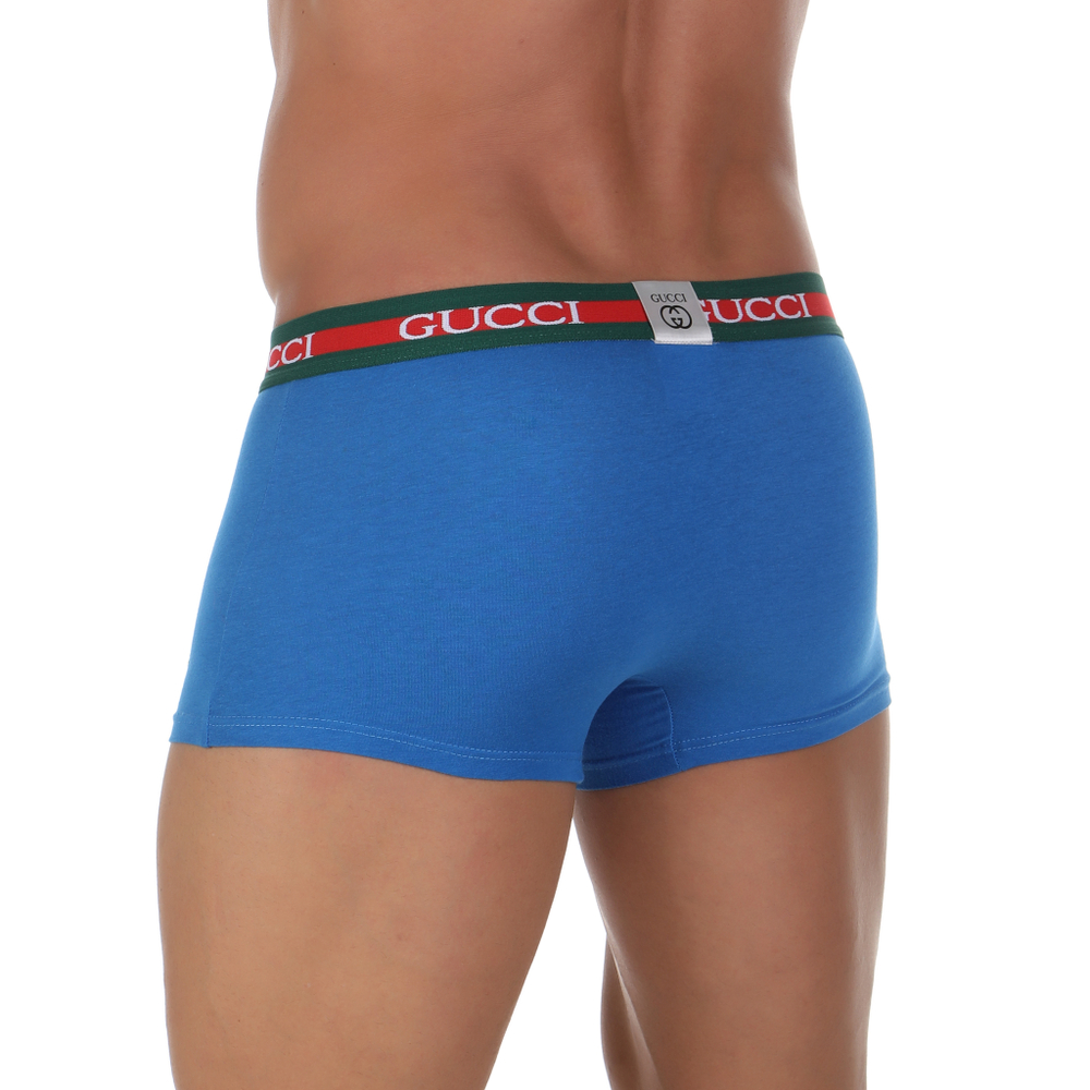 Мужские трусы боксеры синие Gucci Hip Boxer