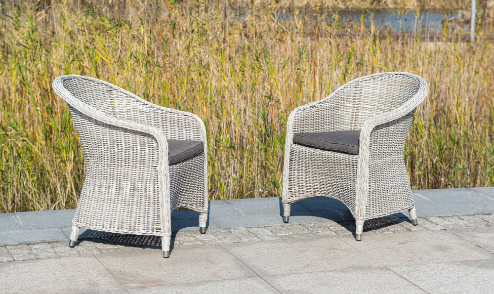 "Равенна" плетеное кресло из искусственного ротанга, цвет бежевый