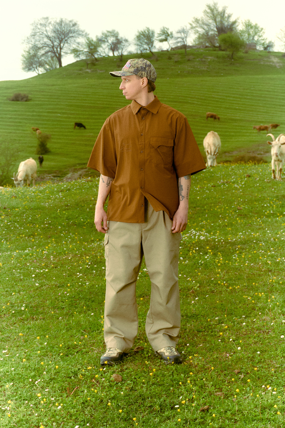 Рубашка Called a Garment Hikercore Shirt "Bear Brown"