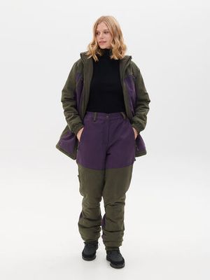 Костюм демисезонный женский Селенга ткань Исландия цвет Хаки/Фиолетовый