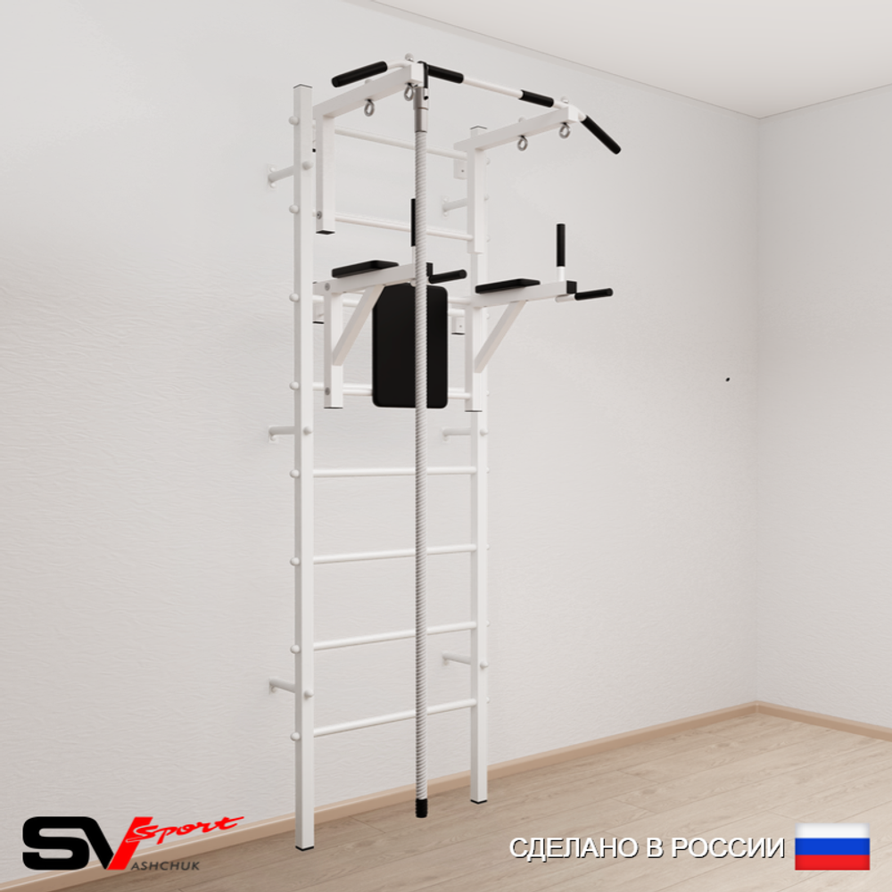 Шведская стенка Sv Sport 570 (Турник стандарт/Брусья/Канат)