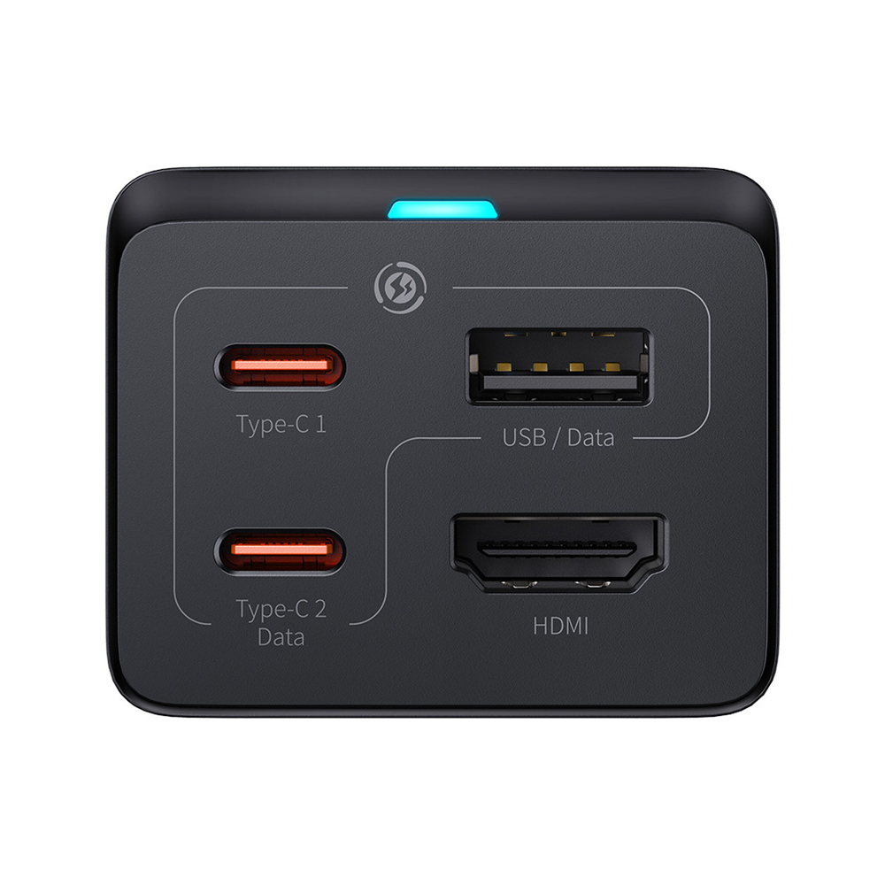 Зарядное устройство + USB Хаб Baseus GaN5 Pro Desktop Fast Charger 1U+2C+HDMI 67W Set