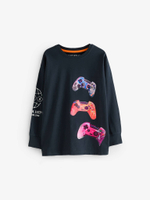 Пижама для мальчика Next 401-849, 2 шт., Черный, Оранжевый, Розовый