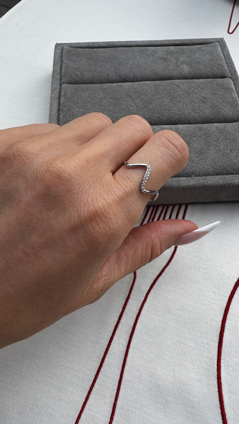 Кольцо WAVE silver