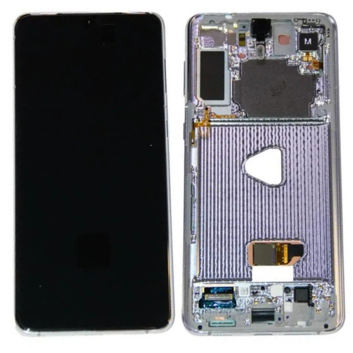 Дисплей для Samsung Galaxy S21+ (G996B) с тачскрином и рамкой Серебро - OR (SP)