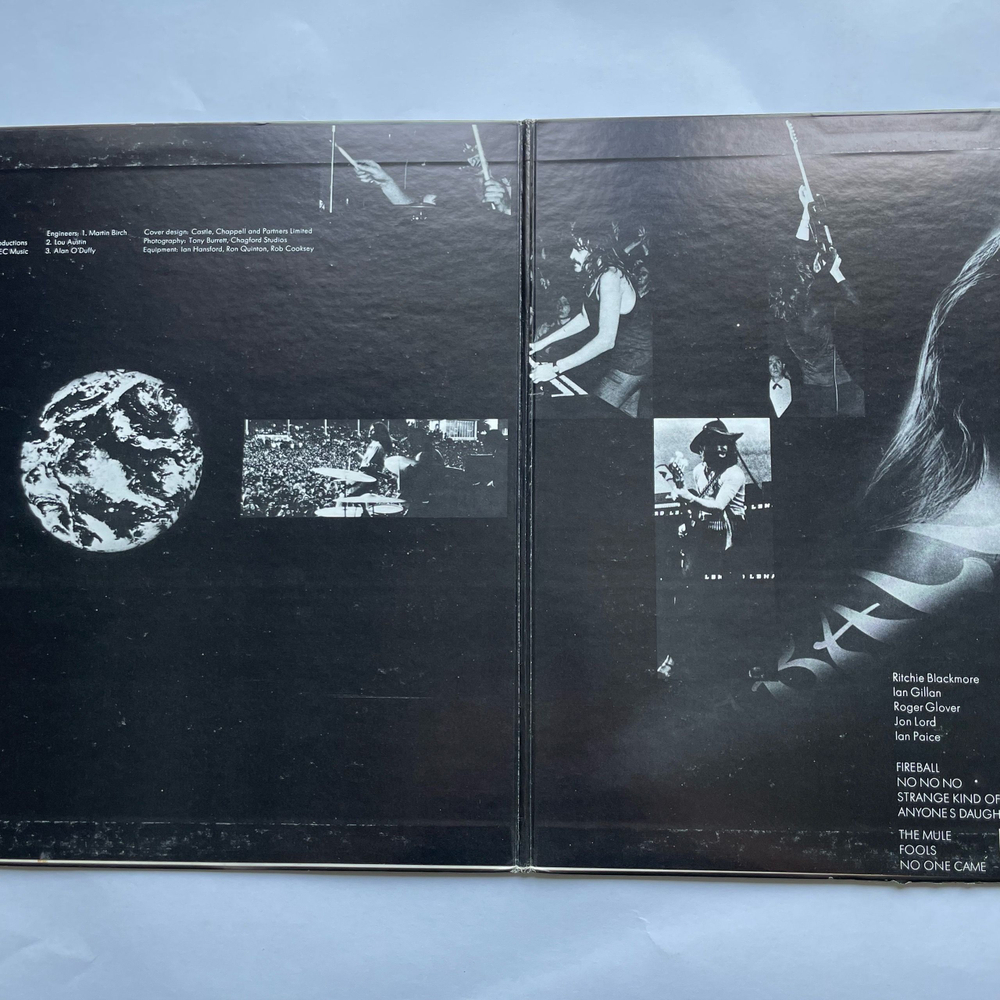 Винтажная виниловая пластинка LP Deep Purple Fireball (Япония 1971) (Без Оби)