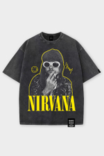 Футболка SHMOT "NIRVANA" GARMENT DYE Черный