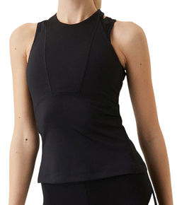 Женский топ теннисный Björn Borg Double Tank W STHLM - black beauty