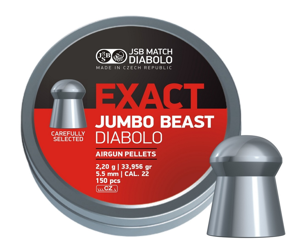 Пуля пневм. 5,5 JSB Exact Jumbo Beast, 2,2г, 150 шт/бан