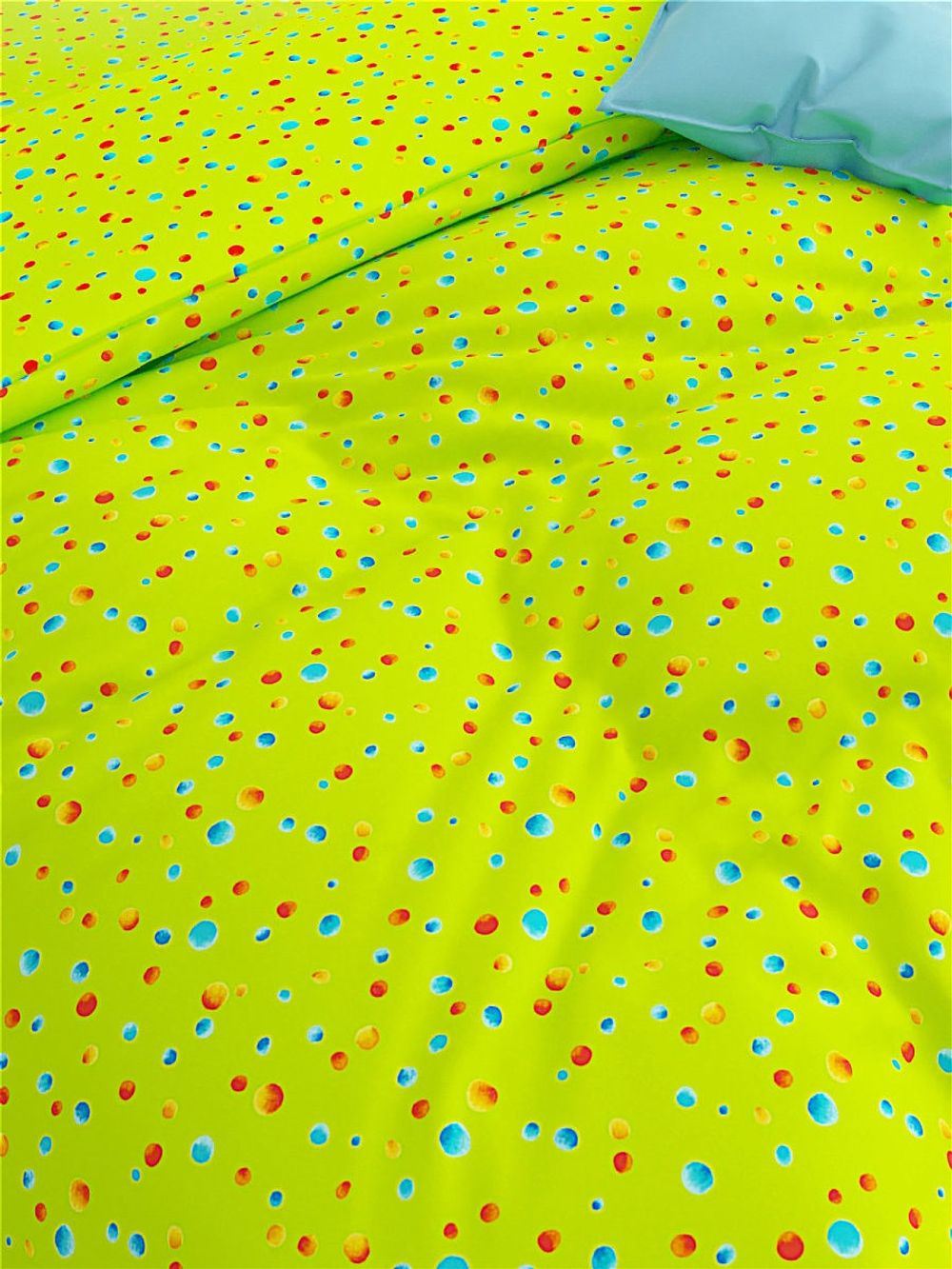 Простынь на резинке Сказка "Акварель" 180х200 см, перкаль