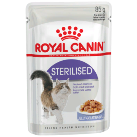 Royal Canin 85г пауч Sterilised Влажный корм для стерилизованных кошек (желе)