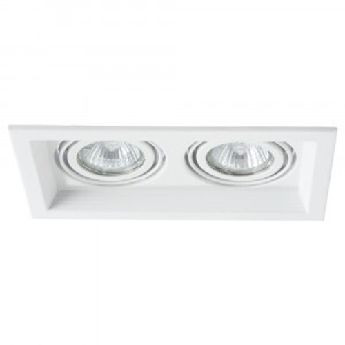 ARTELAMP св-к встр. 2x50W GU10 130x230x45 белый CANIS A6661PL-2WH