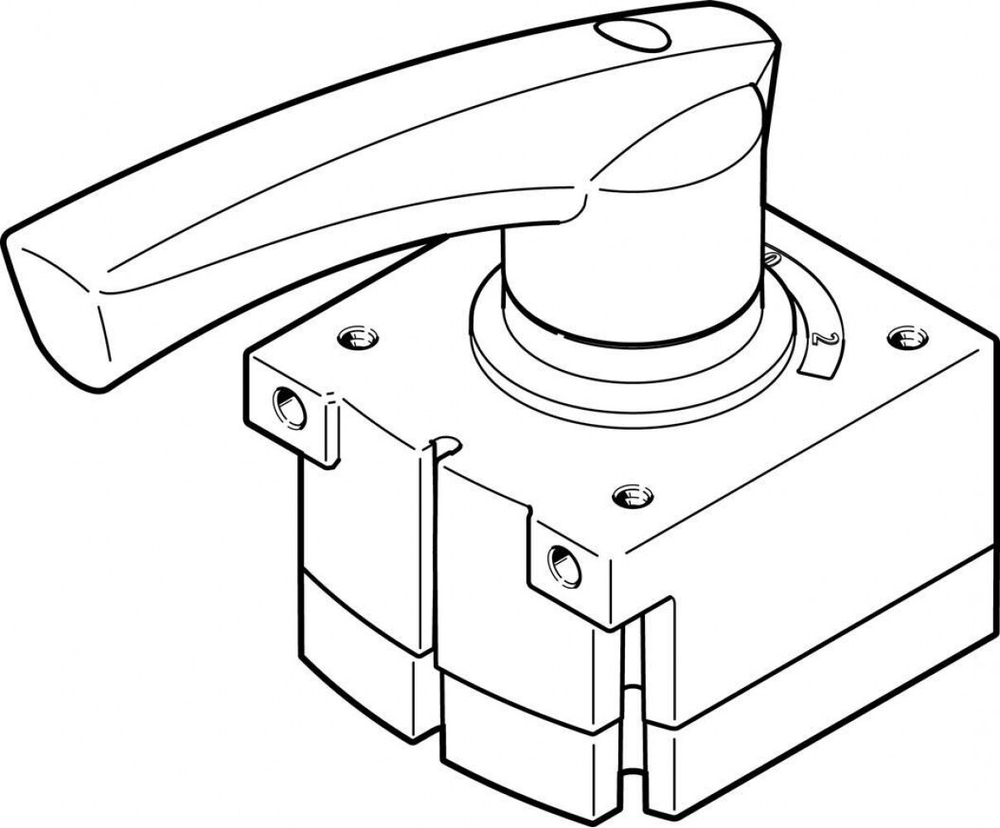 Распределитель с ручным управлением Festo VHER-H-B43C-B-G12