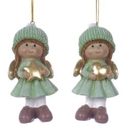 GAEM Фигурка декоративная подвесная "Ангел", L4,5 W3,5 H10 см, 2в.