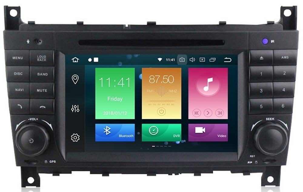 Магнитола для Mercedes-Benz C (W203) 2004-2007 - Carmedia MKD-7013-P6 на Android 10, 4/64ГБ