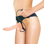 Надувной страпон Sensual Comfort Strap-On (Цвет: телесный с черным)