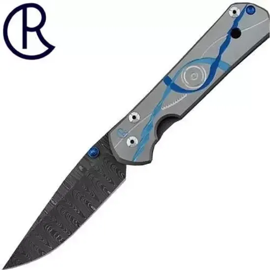 Складной нож Chris Reeve Large Sebenza L21UNdLad с клинком из стали Stainless Damascus, рукоять титан