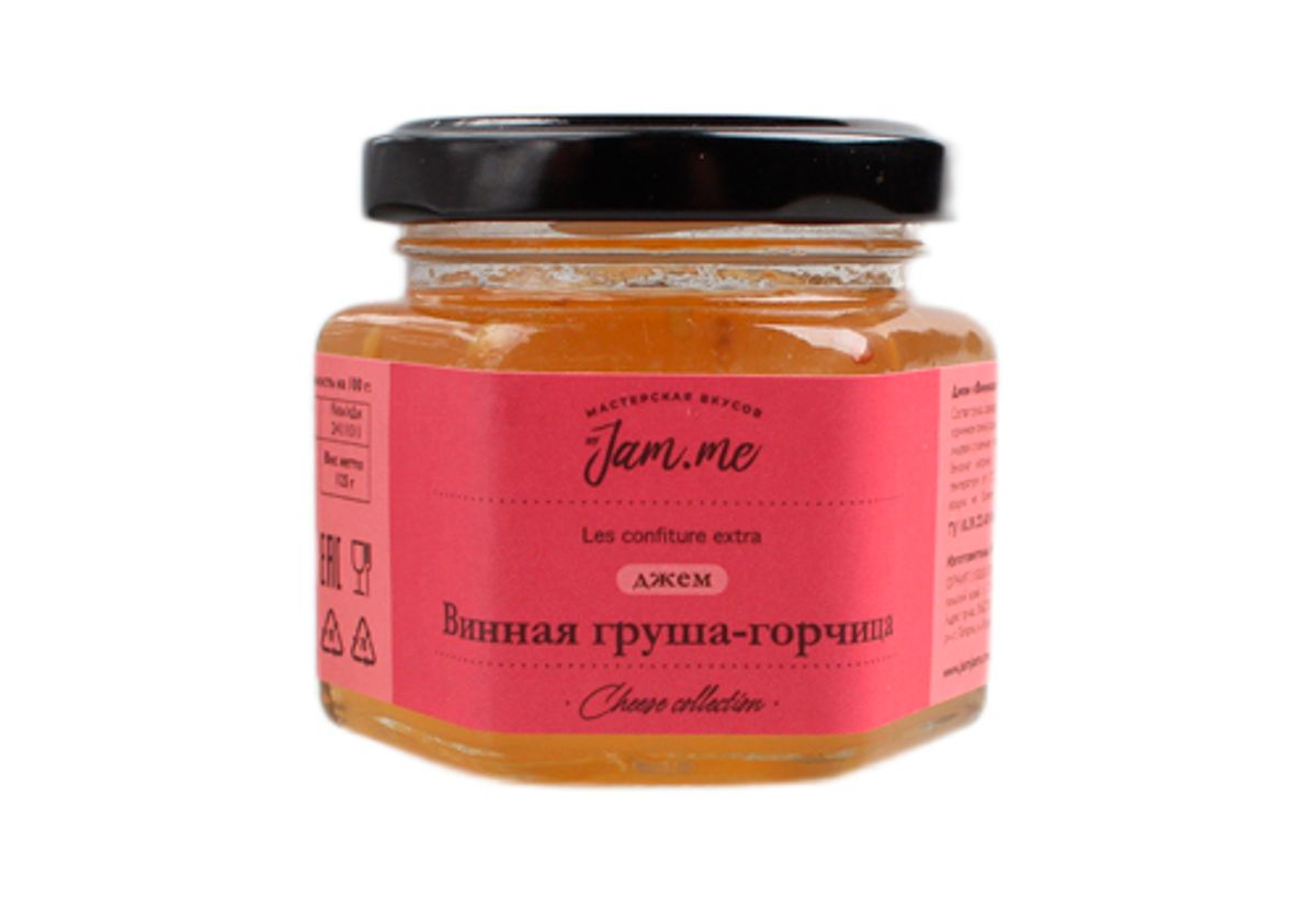 Соус винная груша c горчицей By Jam.Me, 125г купить в СПб c доставкой от GS  MARKET, цены в интернет-магазине