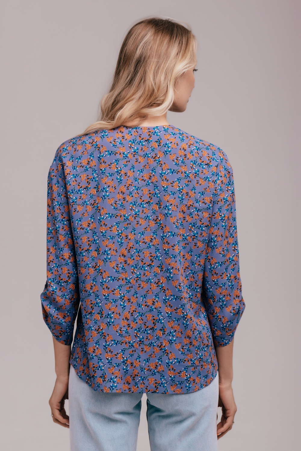 Блуза с цветочным принтом Тамбовчанка