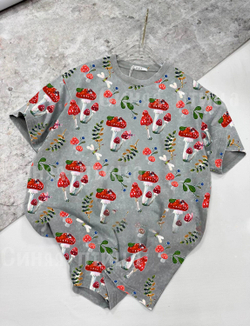 Кулирка с лайкрой МУХОМОРЫ