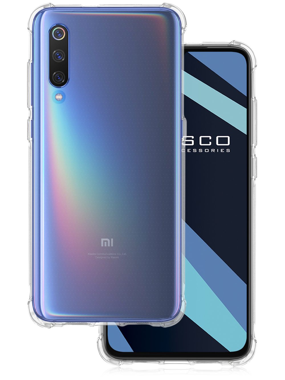 Чехол ROSCO для Xiaomi Mi 9 оптом (арт. XM-MI9-HARD-TPU-TRANSPARENT)