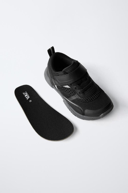 ZARA СПОРТИВНЫЕ КРОССОВКИ BAREFOOT, ЧЕРНЫЙ