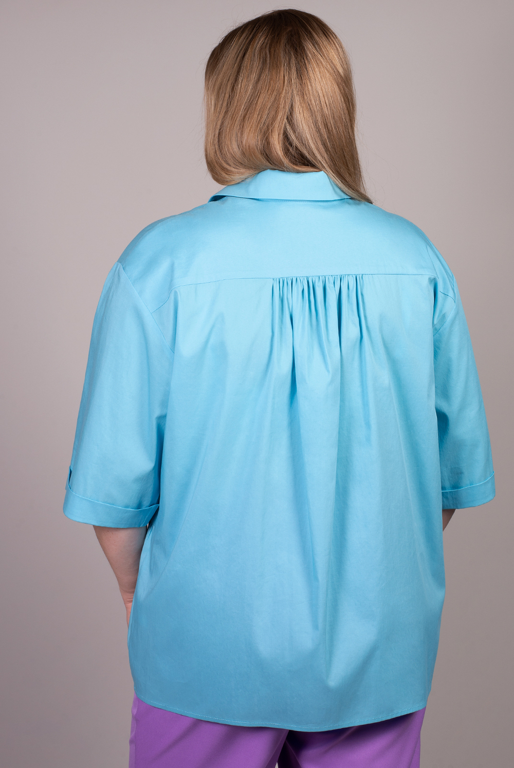 Блузка 3308ВЕ, голубой #83Г093308ВЕ