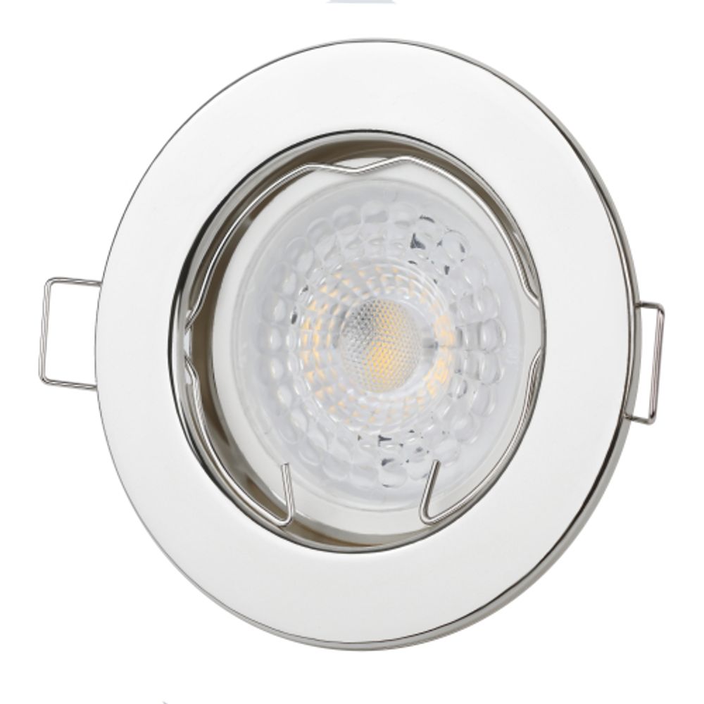 Светильник встраиваемый штампованный ЭРА ST1 CH под лампу MR16 GU5.3 хром