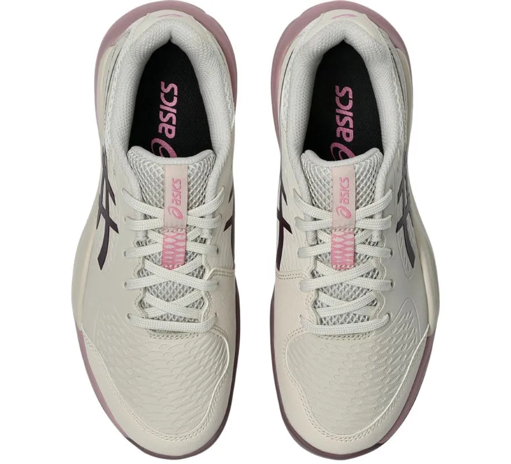 Детские Кроссовки теннисные  Asics Gel-Resolution X GS - soft oat/dark aubergine
